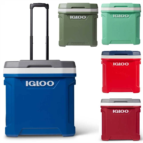 The Igloo Latitude 60 wheeled roller cool ice cool box replaces the Maxcold Quantum 52 cool box.
