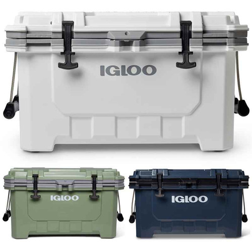 The Igloo IMX 70 super heavy duty ice cool box in a selection of available colours