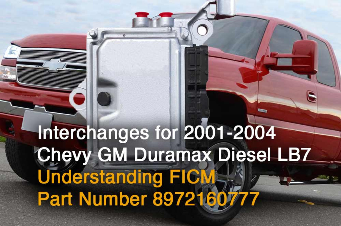Understanding FICM Part Number 8972160777 and Interchanges for 2001-2004 Chevy GM Duramax Diesel LB7