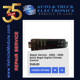 Revive Your Ride: Repair Service for 2000-2005 Buick Regal Century Digital Climate Control