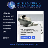 Upgrade Your GM Duramax Engine with Our New L5P Turbo Actuator