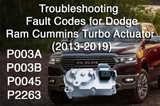 Troubleshooting Fault Codes for Dodge Ram Cummins Turbo Actuator (2013-2019)