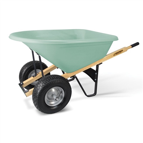 Brentwood Wheelbarrow 8 Cube Double Turf Tire