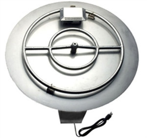 Round Flat Gas Fire Pit Insert Round Flat Gas Fire Pit Insert