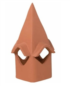 8.5" x 8.5" Cathedral Clay Chimney Pot 8.5" x 8.5" Cathedral Clay Chimney Pot