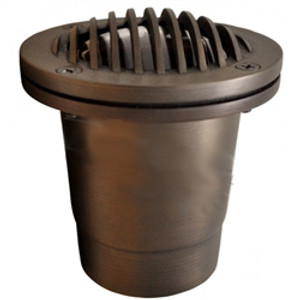 Louvered Brass In Ground Well Light Louvered Brass In Ground Well Light
