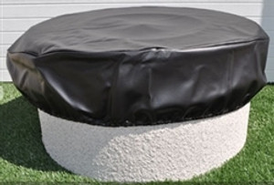 Round Black Vinyl Fire Pit Cover Round Black Vinyl Fire Pit Cover
