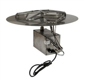 Penta Round Flat Gas Fire Pit Insert