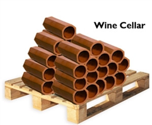 100 Hexagonal Wine Tiles | Pallet 100 Hexagonal Wine Tiles | Pallet