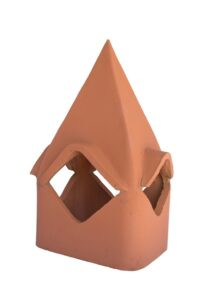 8.5" x 13" Cathedral Clay Chimney Pot 8.5" x 13" Cathedral Clay Chimney Pot