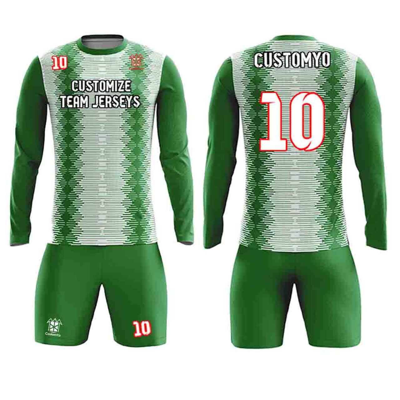 Long Sleeve Soccer Shirt Football Goalkeeper Jersey Design Custom Soccer  Goalie Jersey