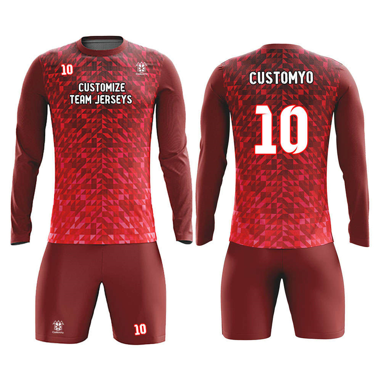 Custom Soccer Goalie Jerseys Youth Adults Goalkeeper Jersey Personalized  with Name Team Number Logo