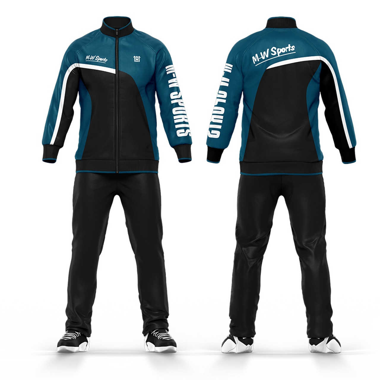 Custom 100% Polyester Team Training Suit Sublimated Men Tracksuits For Sale