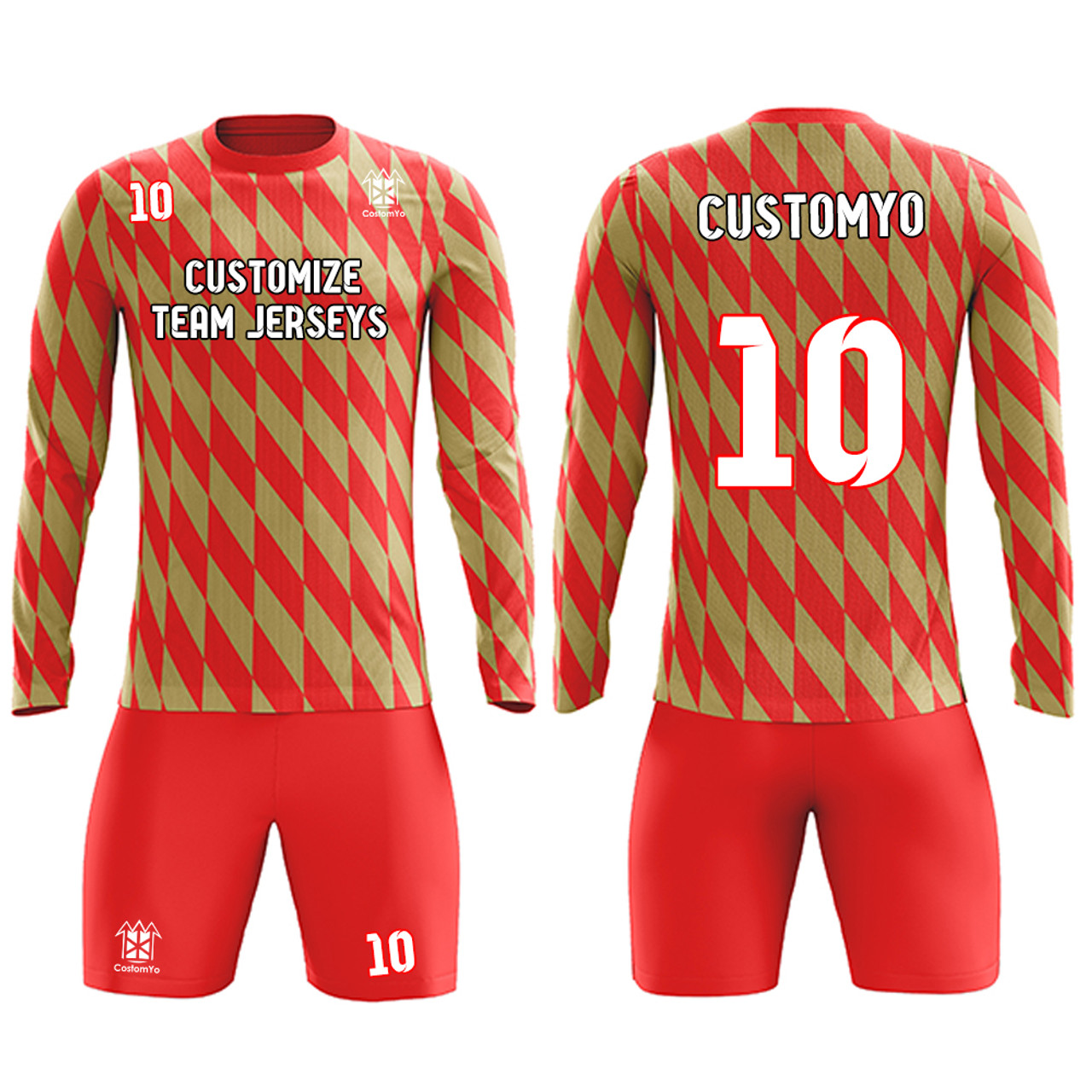 Custom Soccer Team Jerseys kits Full Sublimated Team name Player Names,Logo  and Numbers 21