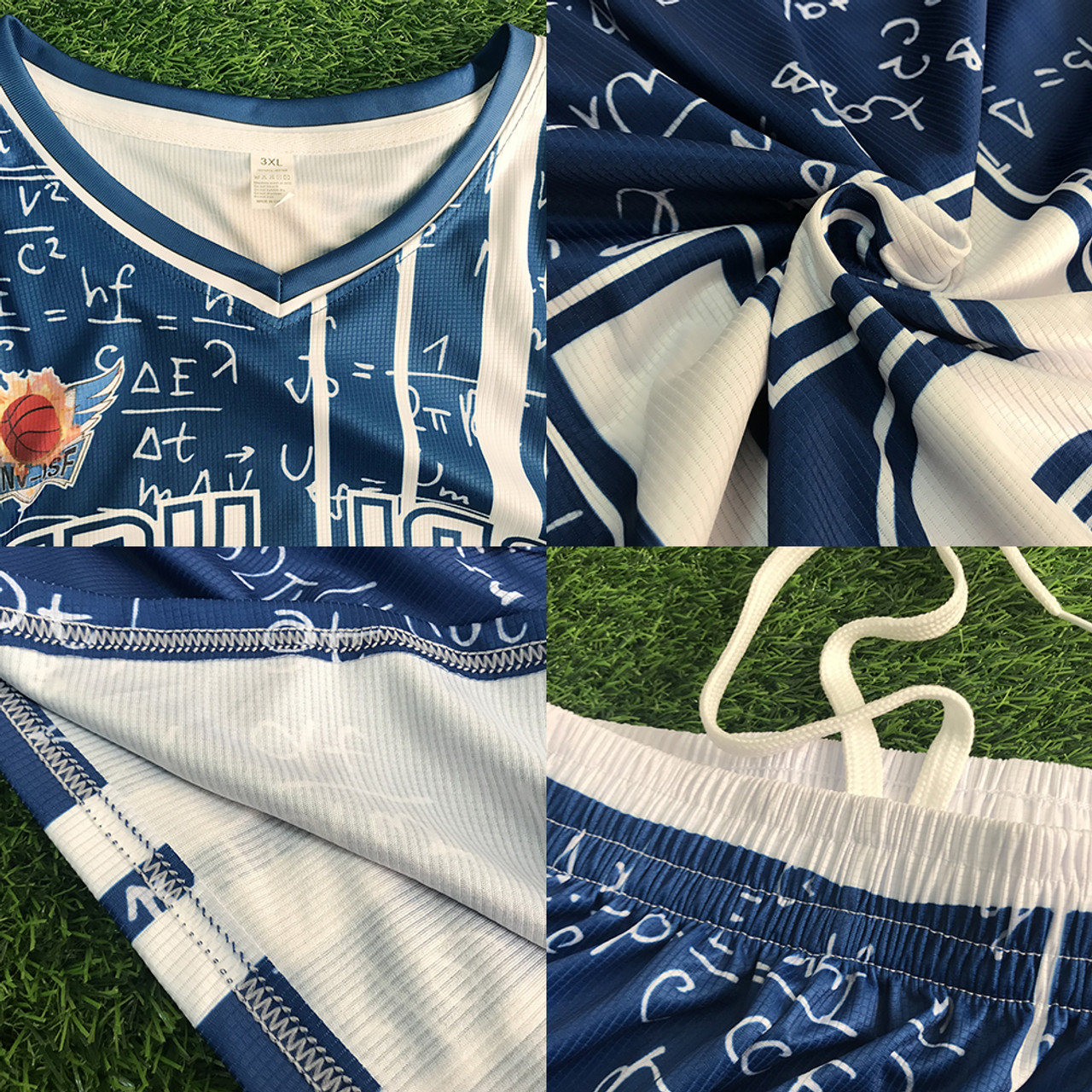 Custom reverse basketball uniform made in China, sublimation print