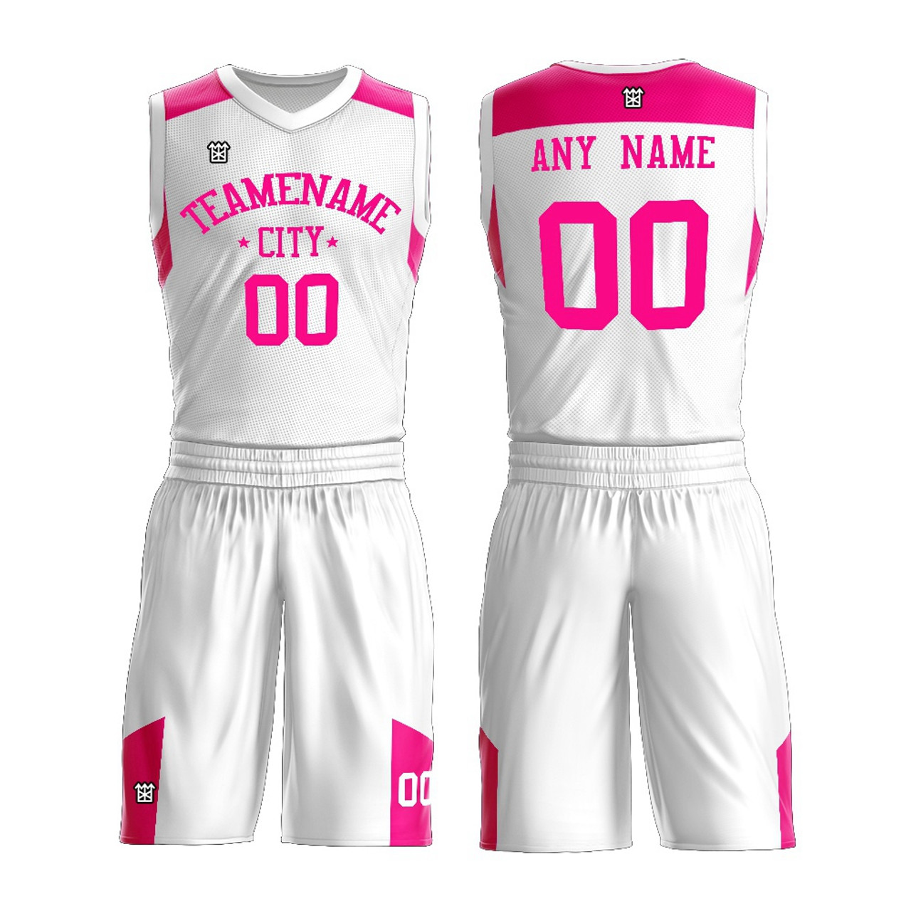 pink sublimation basketball jersey