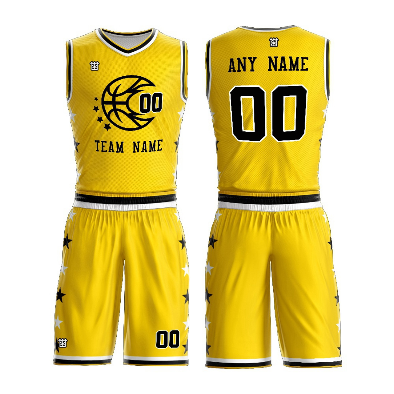 basketball jersey yellow design