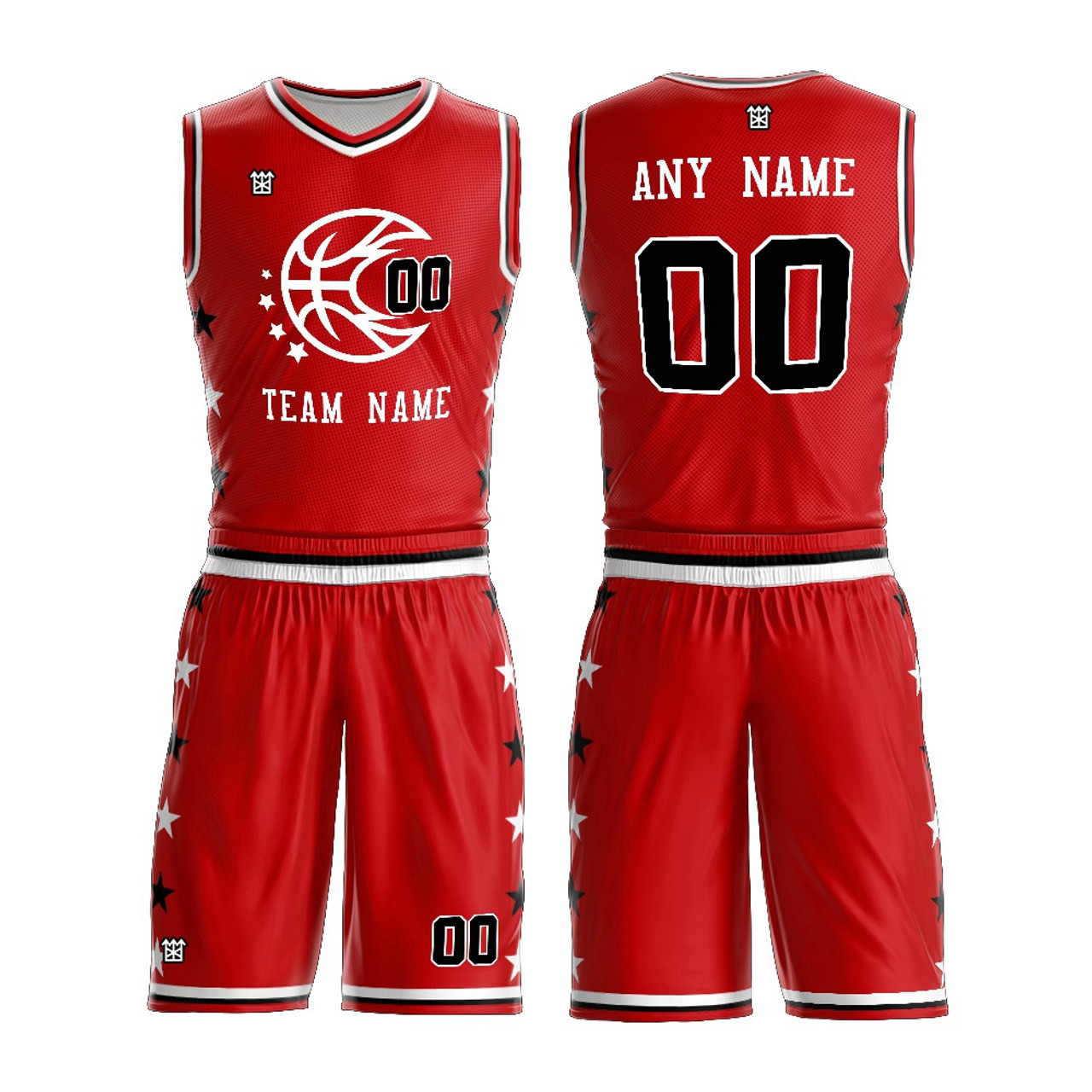 basketball jersey design color red