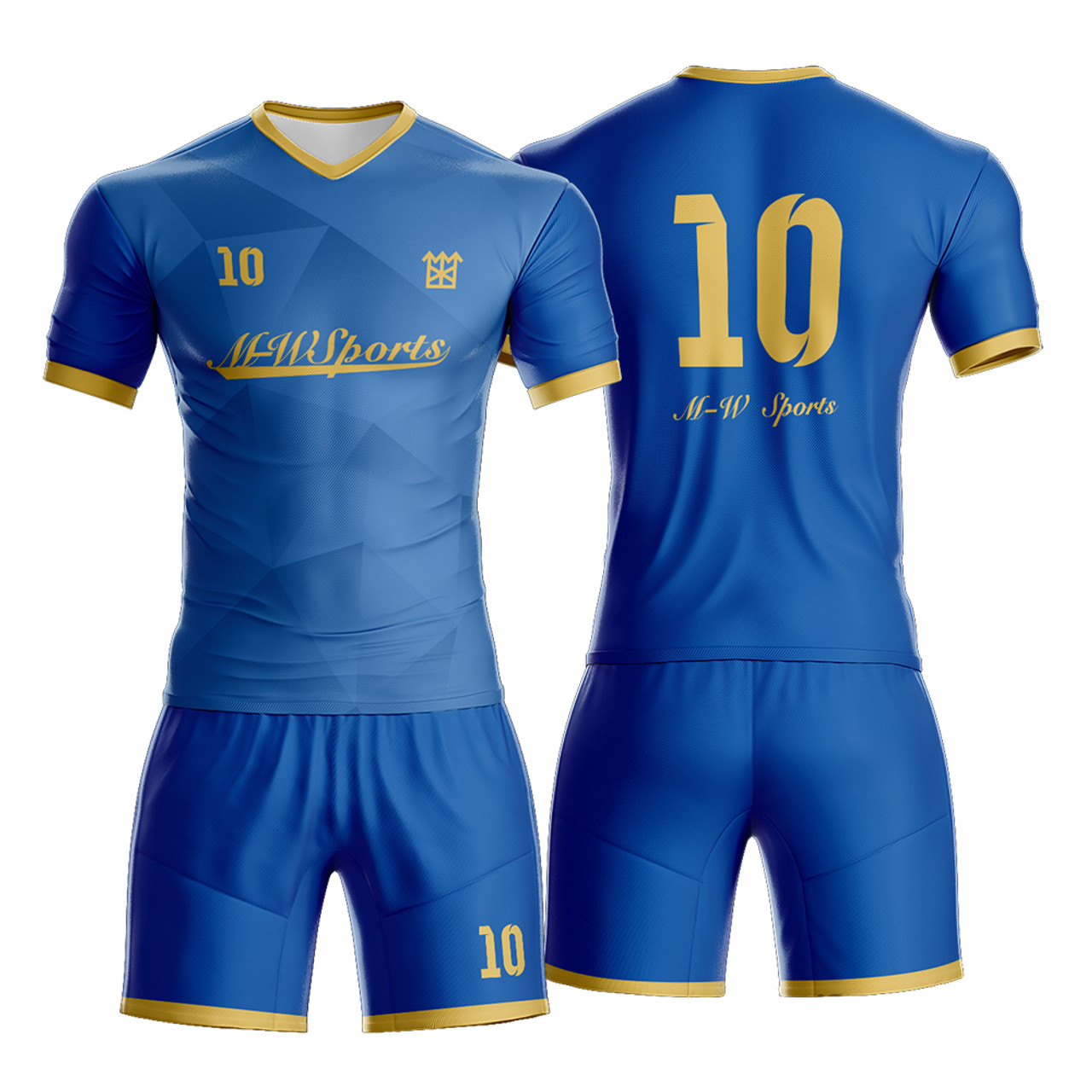 blue soccer jersey