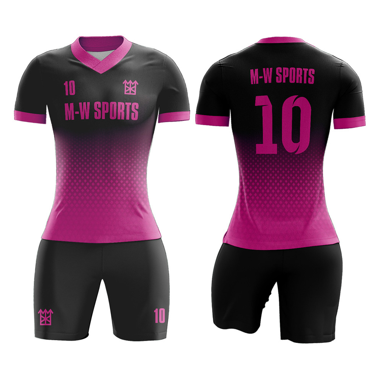 Custom Logo 100% Polyester Sportswear Sublimated Color Pink Slim Women ...