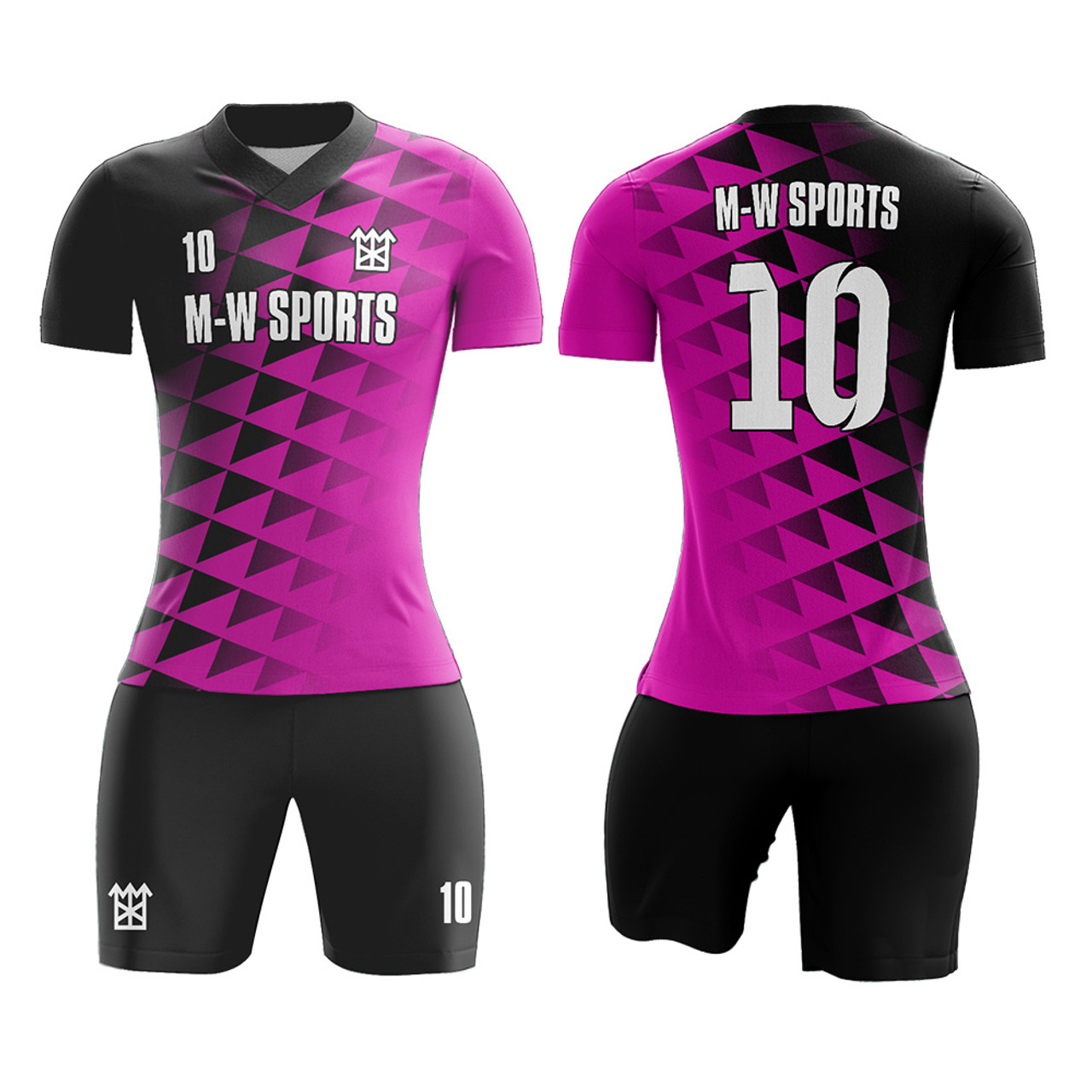 pink soccer uniforms