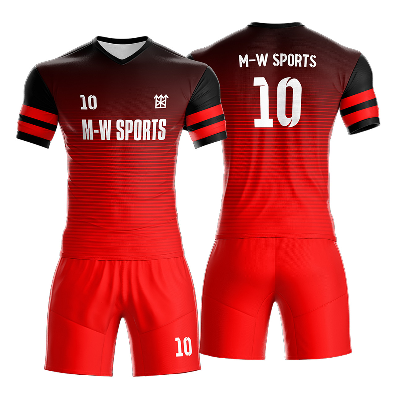 Top Quality Quick Dry Customized Striped Football Kits Sublimate Youth  Soccer Uniform
