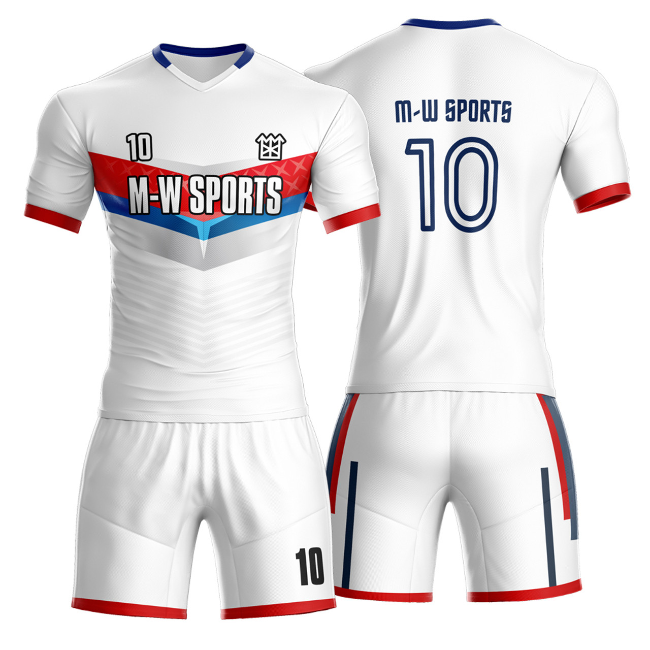 white soccer jersey with number