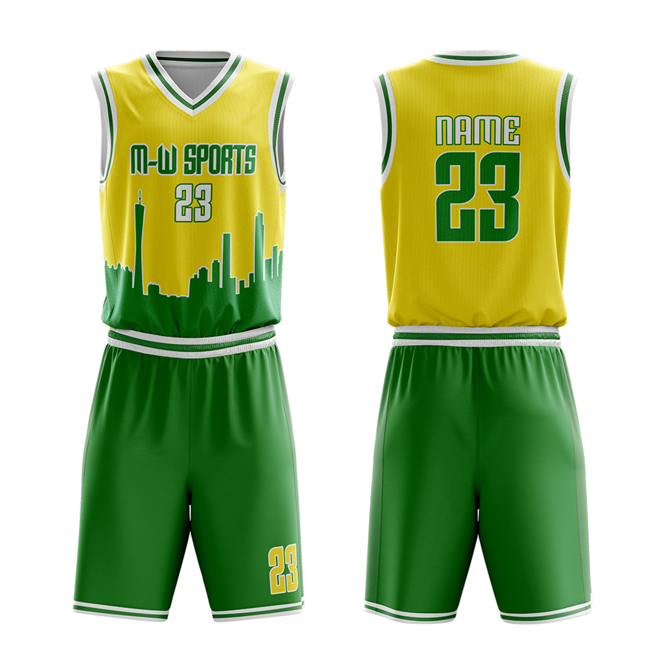 Customized City Series Basketball Uniform Vest And Short Design