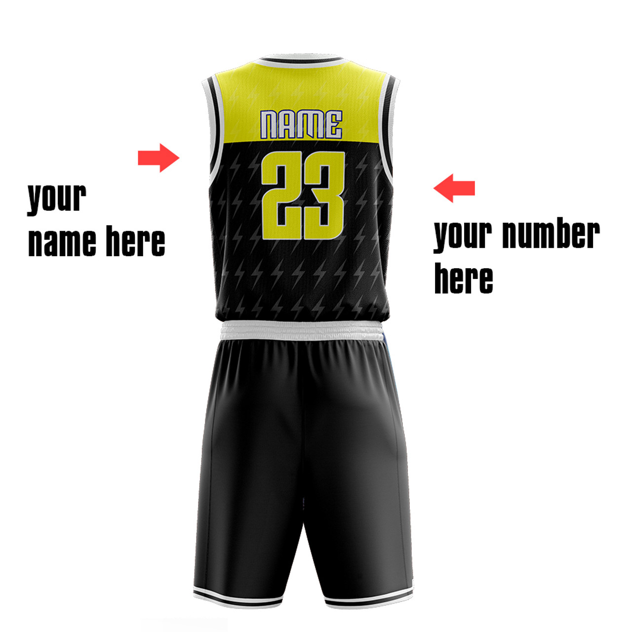 Lightning Gold Sublimated Custom Cool Basketball Jerseys | YoungSpeeds Womens