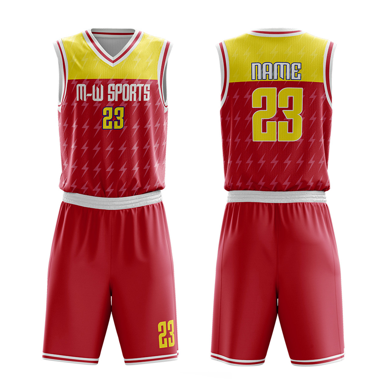 Lightning Gold Sublimated Custom Cool Basketball Jerseys | YoungSpeeds Womens