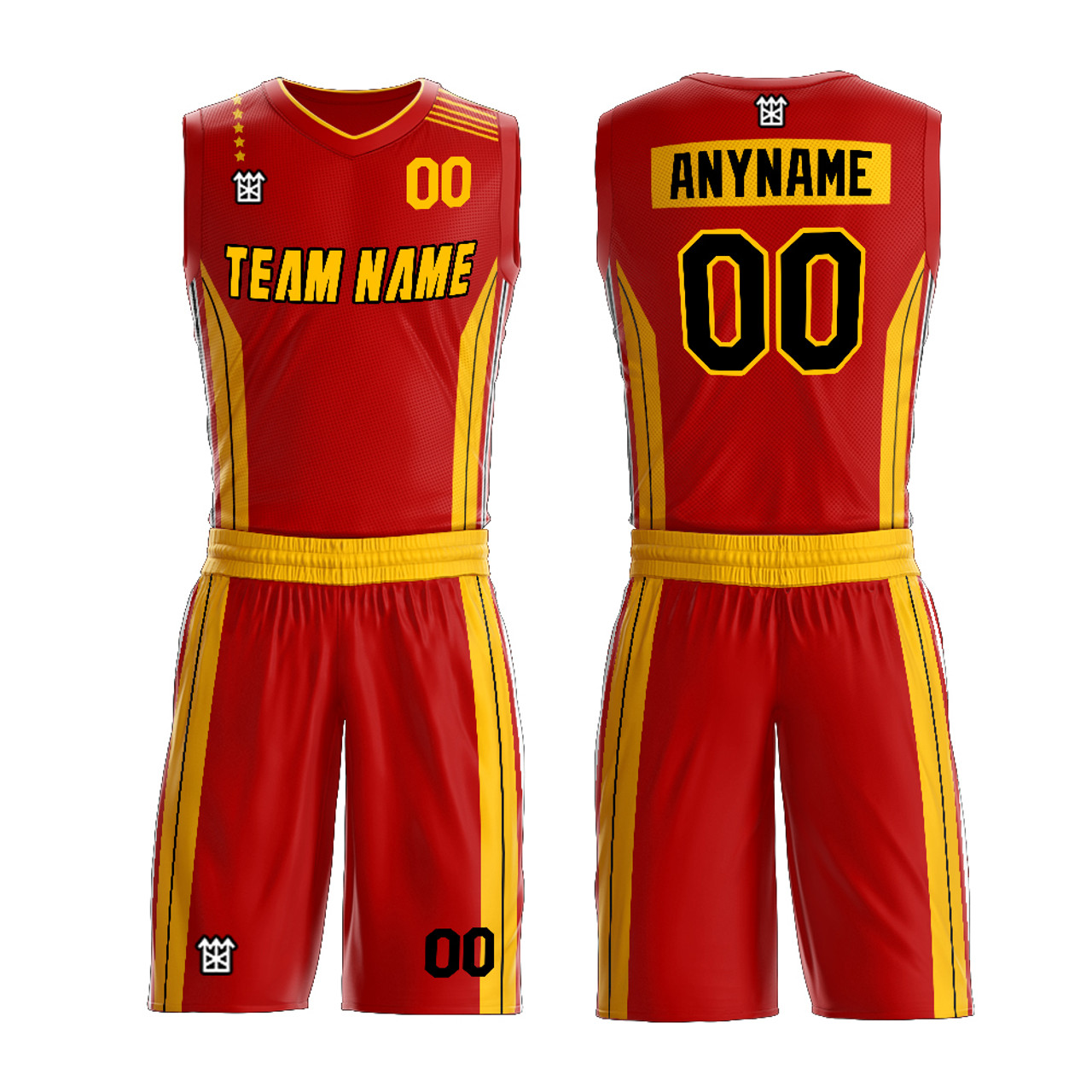 Basketball Jersey Uniform Design Color Yellow New Style Customized Name And  Number Basketball Jersey