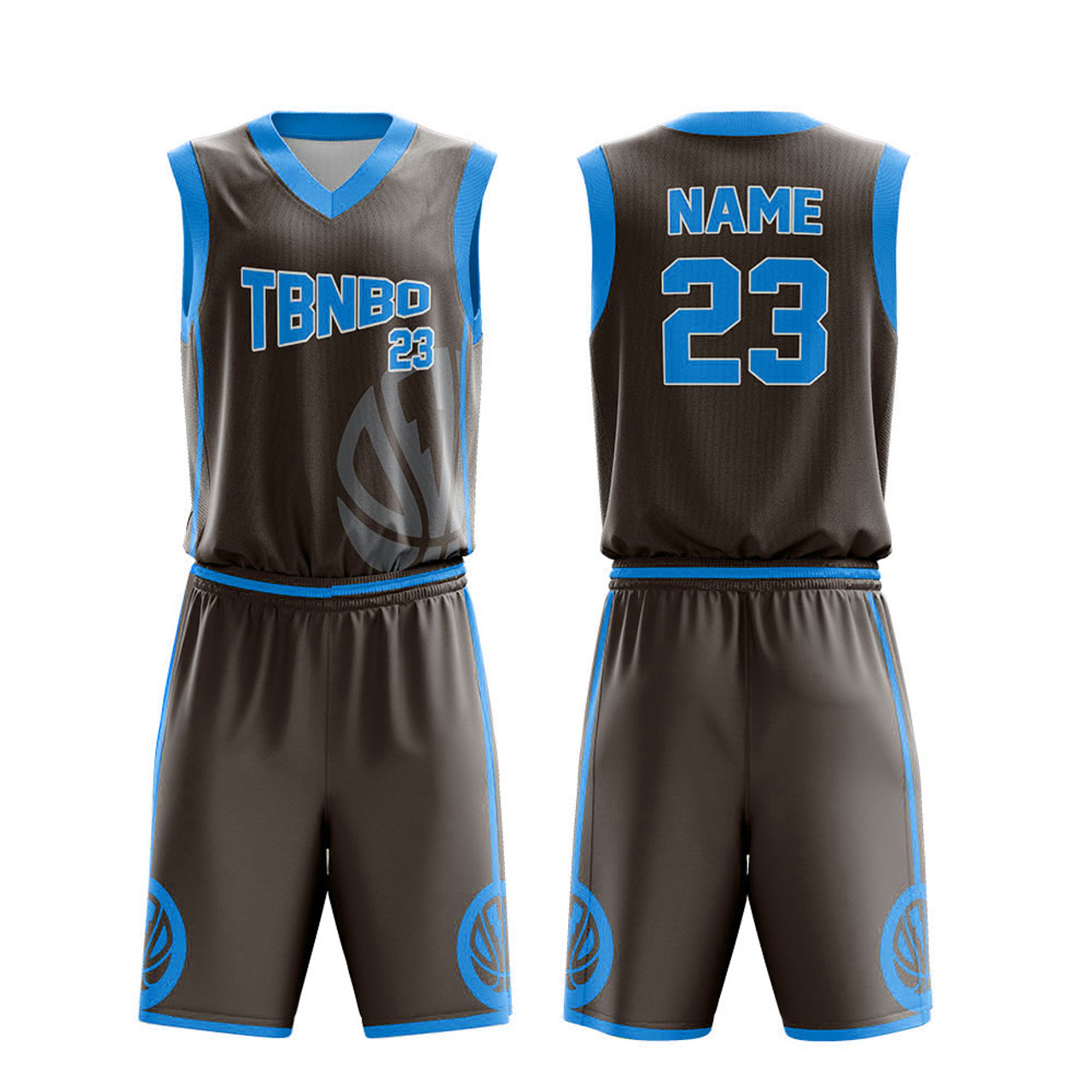  Custom Men Boy Basketball Jerseys Printed Reversible Mesh  Performance Athletic Blank Team Uniforms for Sports, Black-Blue, One Size 