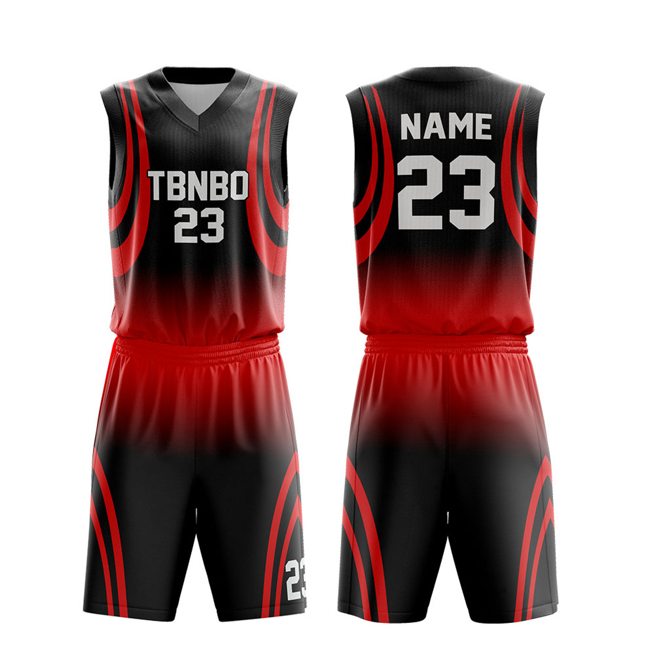 Supply Logo Sample Best Black Basketball Jersey Uniform Design Color Red  Wholesale Factory - Leto Sports Apparel Co,.Ltd