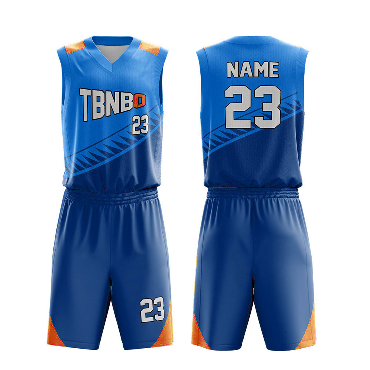 Custom Basketball Jersey Design Blue And Red Personalized Color
