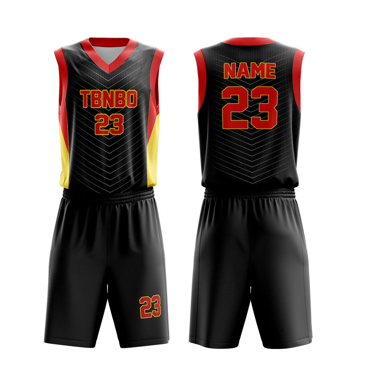 Men Basketball Jersey Design Color Black Stripes Basketball Team Wear