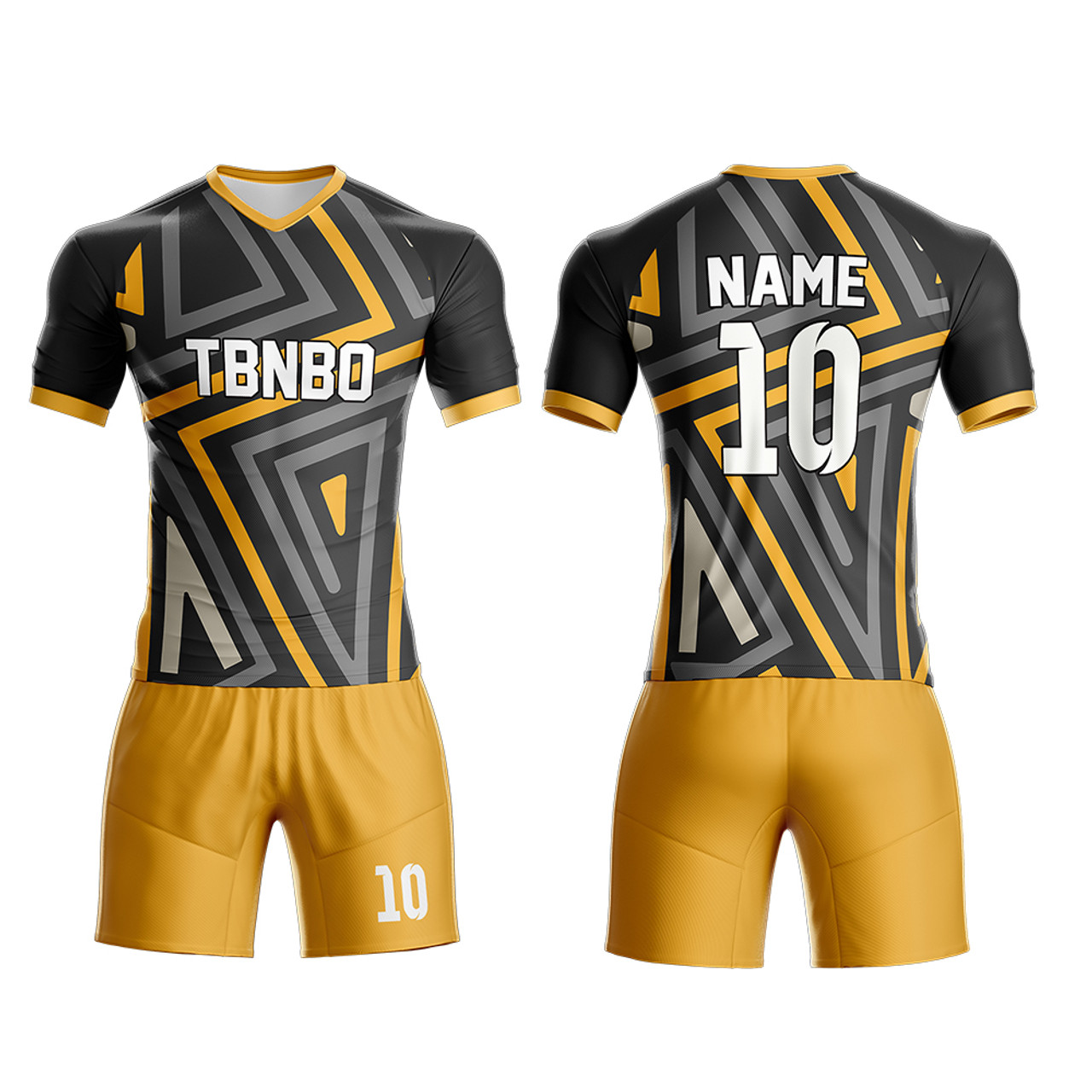 Team Custom Soccer Uniform Set Blank Jerseys Printing Number Name