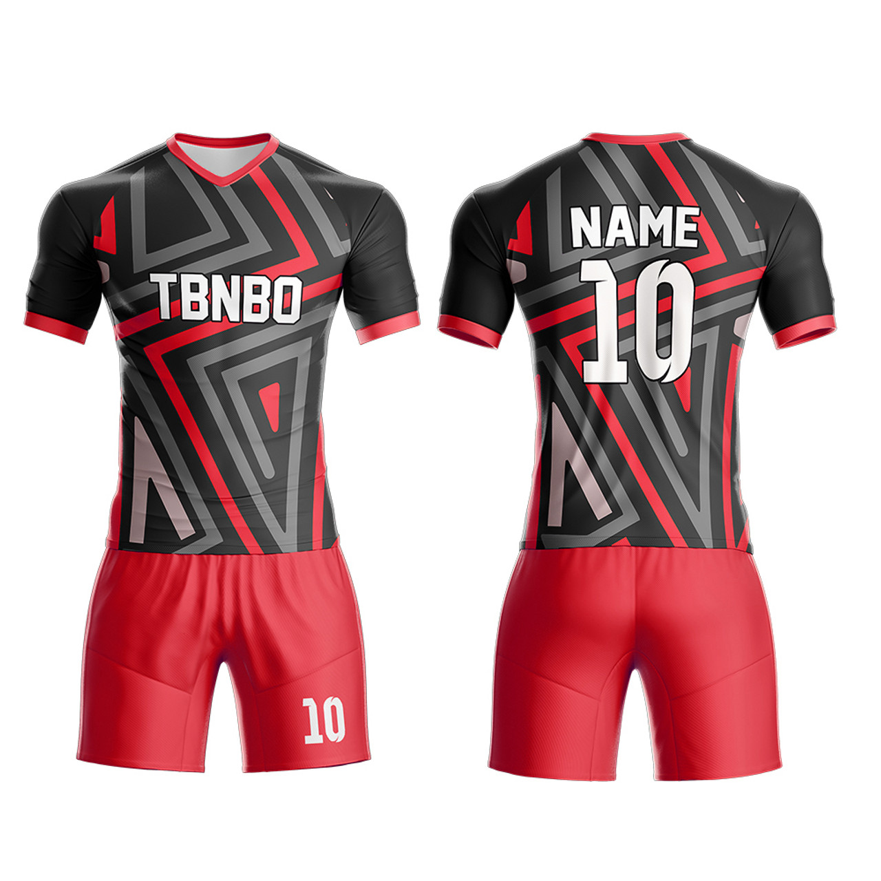 Orange Red Triangle Stipes Design Sports Jersey Custom Design