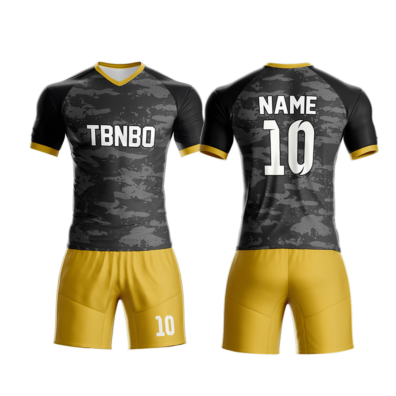 Camo Soccer Kit Shirts And Shorts Custom Sublimation Soccer Uniforms Online