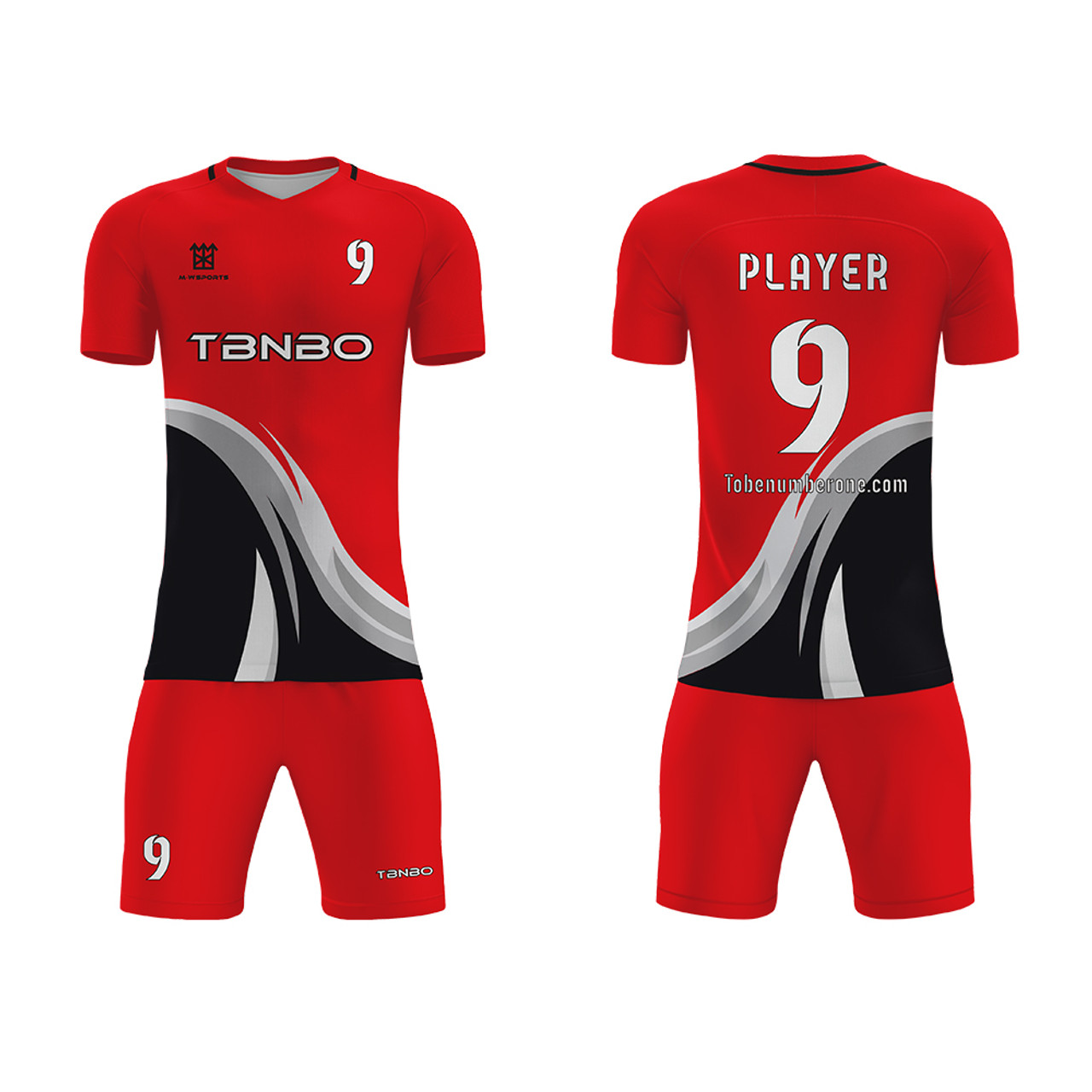 Buy Jersey Design - Red and Black Line Soccer Jersey Design