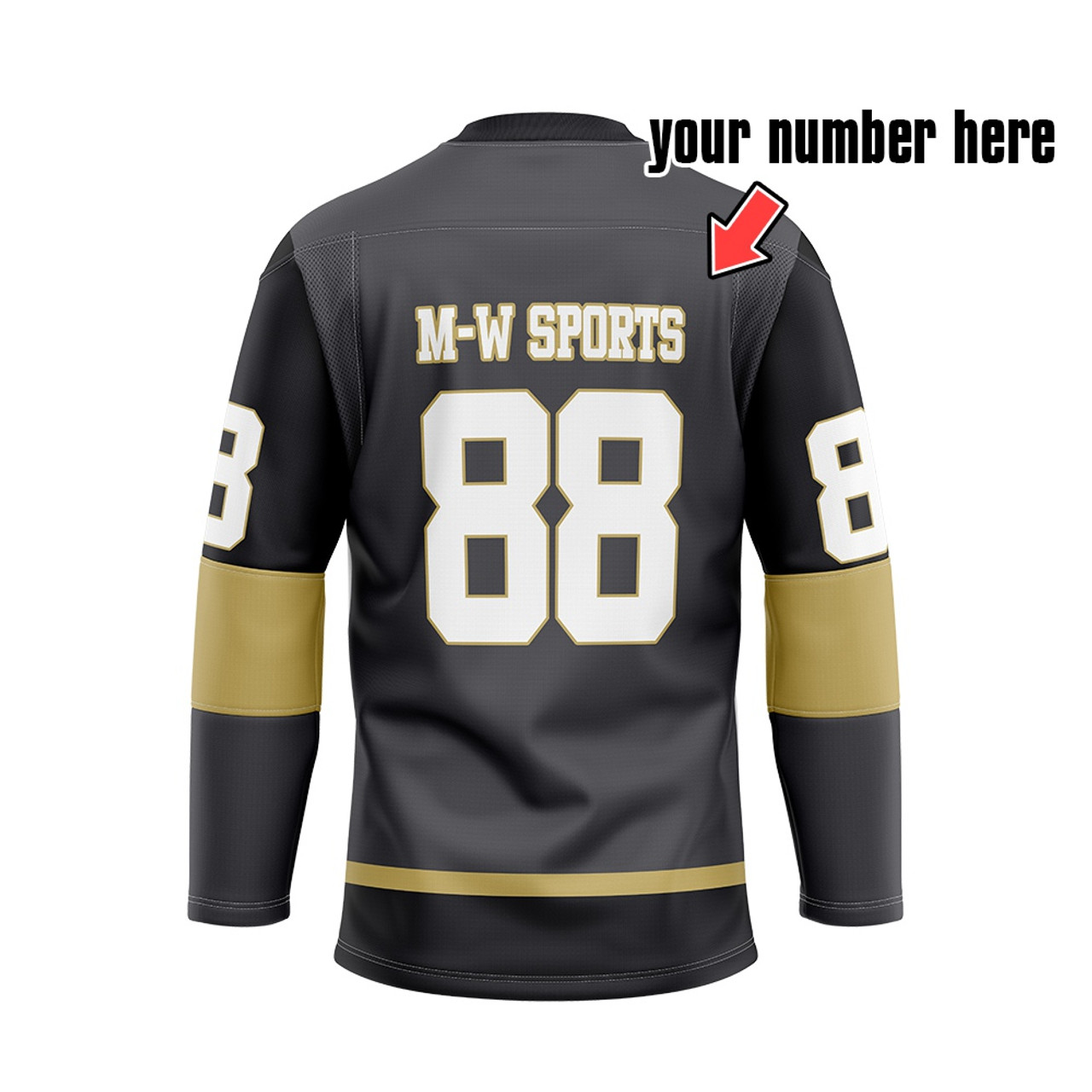 Custom Ice Hockey Sports Type Hockey Team Jersey with your logo , name and  number