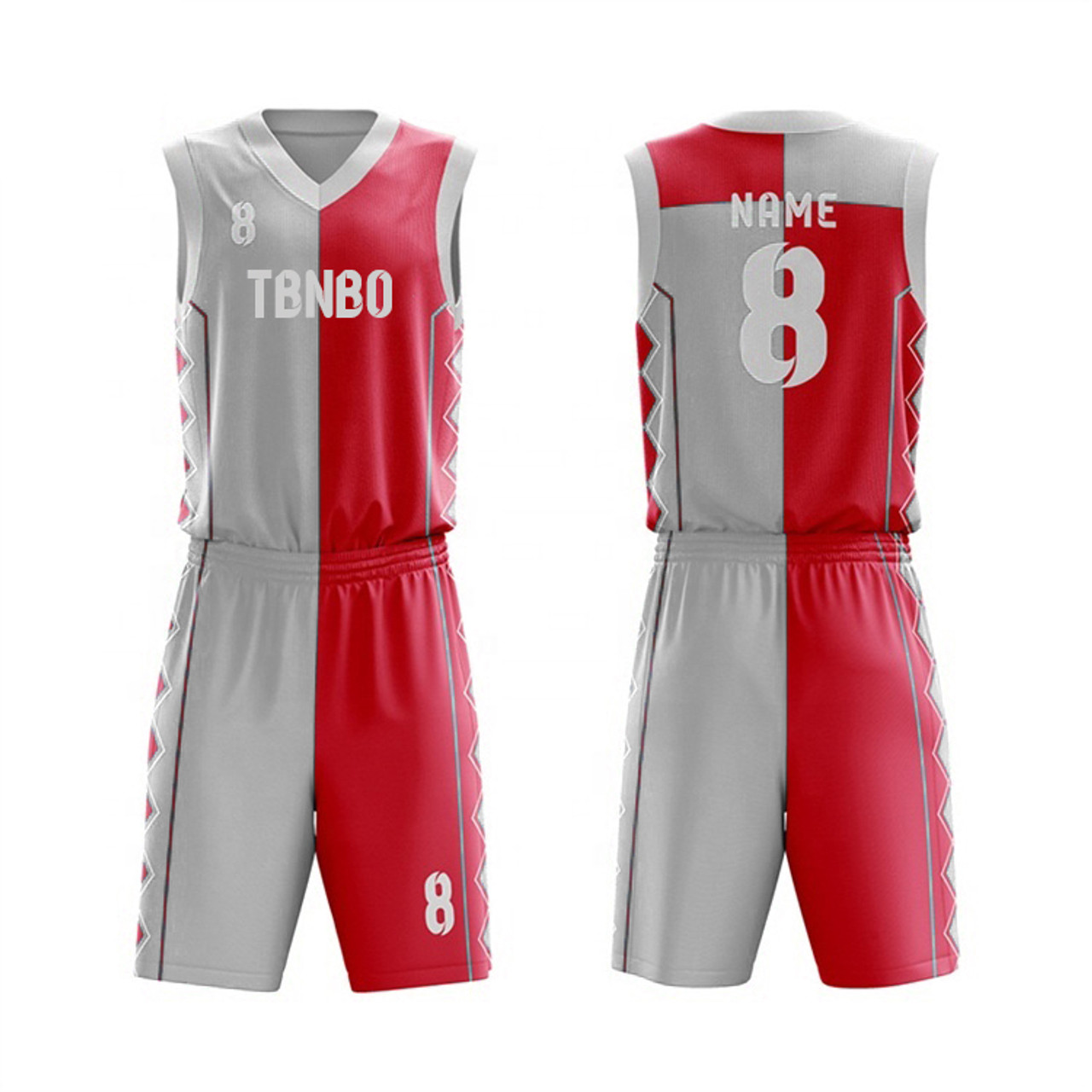 China Supplier 100% Polyester Adult's Basketball Jerseys Blank Two Tone  Basketball Sportswear