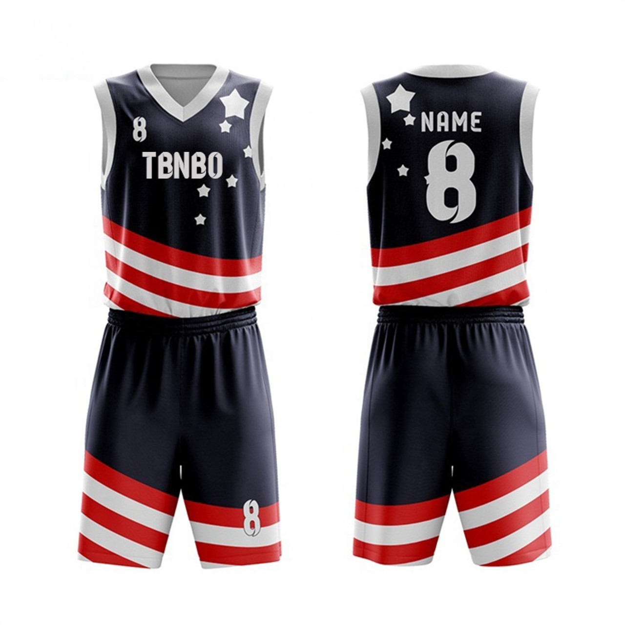 HKsportswear Custom Basketball Jerseys - Retro 3 Color Old School Design- Order Custom Shorts for A Complete Uniform - Team Name, Player Name and Number