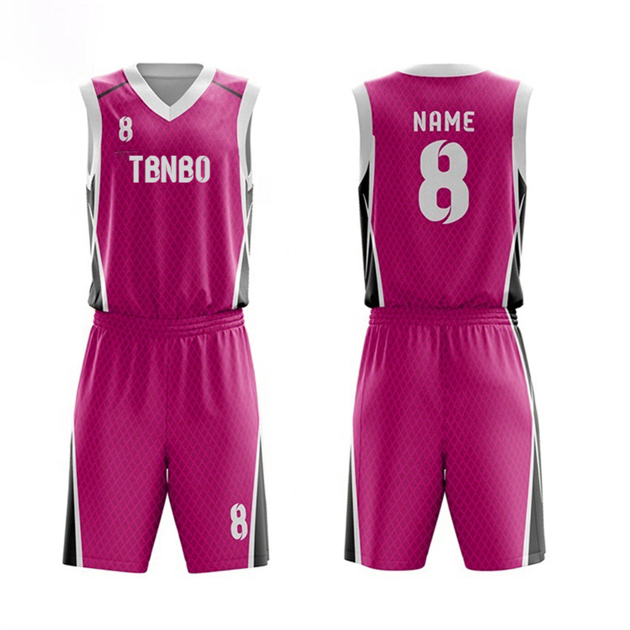 Mesh Basketball Jersey (Purple) S