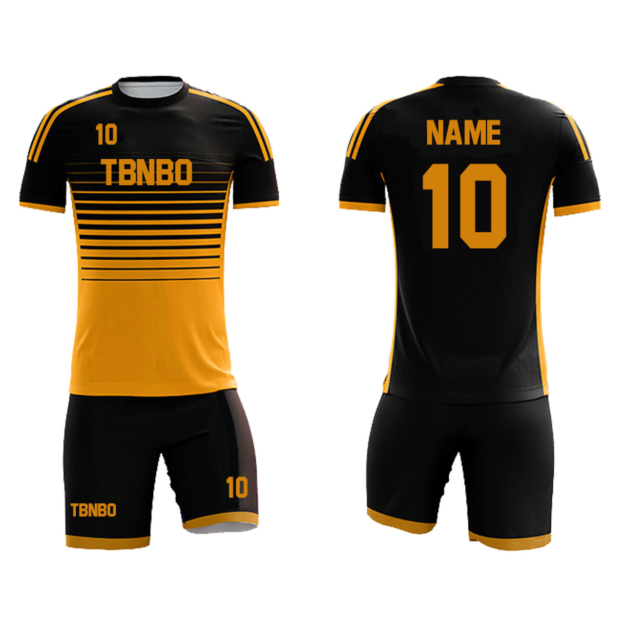 Team Football Jersey High Quality Custom Sublimated Stripes Soccer Jersey