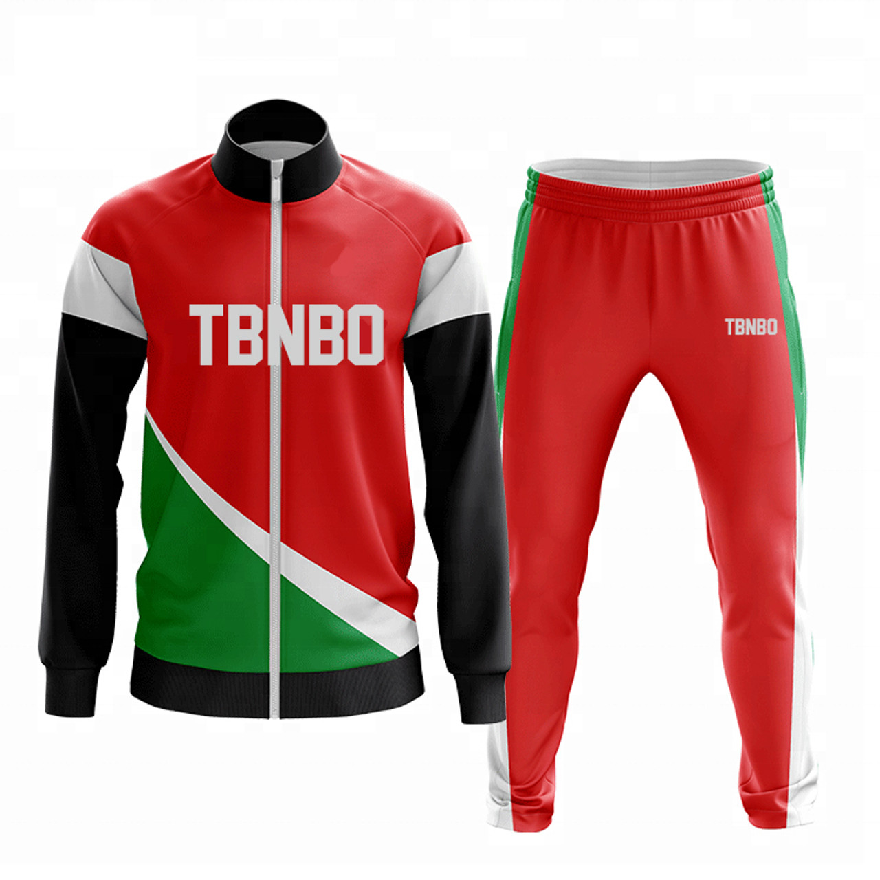 Custom Sublimation Men Sweatsuit Jogging Suits Long Zipper Running Wear ...