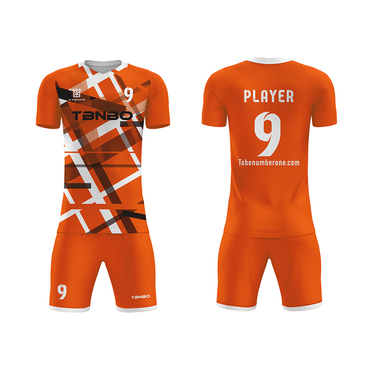 Orange Black Red Design Create Your Football Team Jersey Uniform