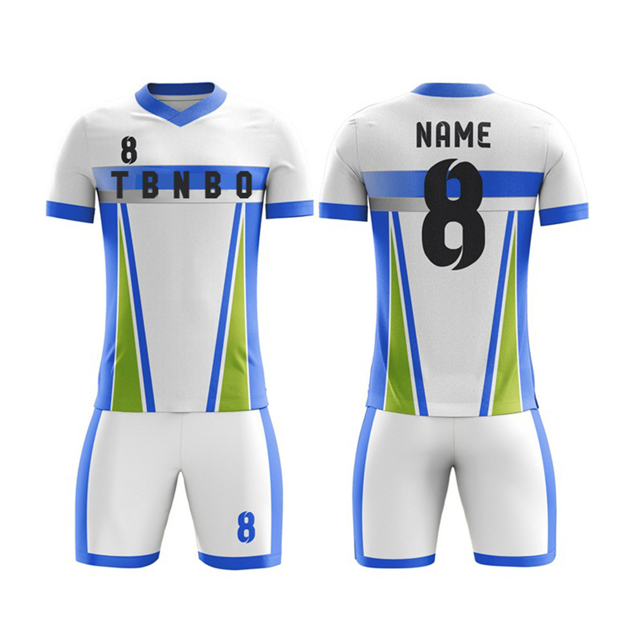 Soccer Uniform Kit Shirts And Shorts Customized With Logo Name And Number