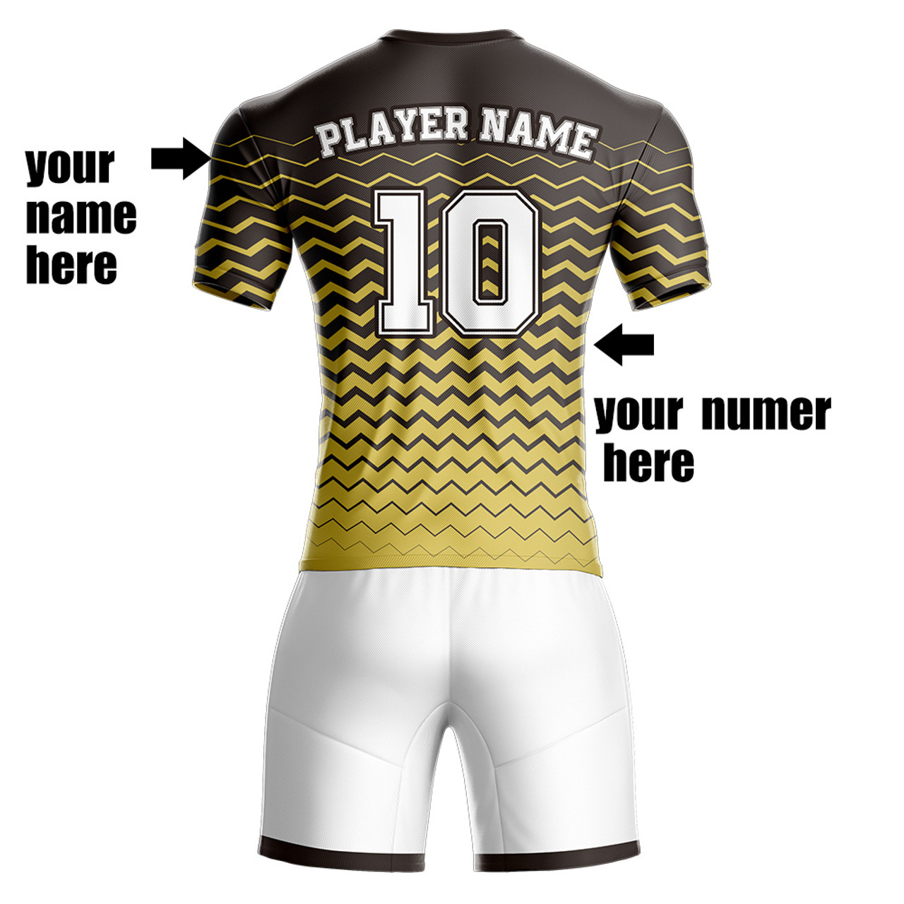 MEN'S DASH CUSTOMIZABLE FOOTBALL PRACTICE JERSEY Shirt Colors Gold Men's  Shirt Size Small/Medium