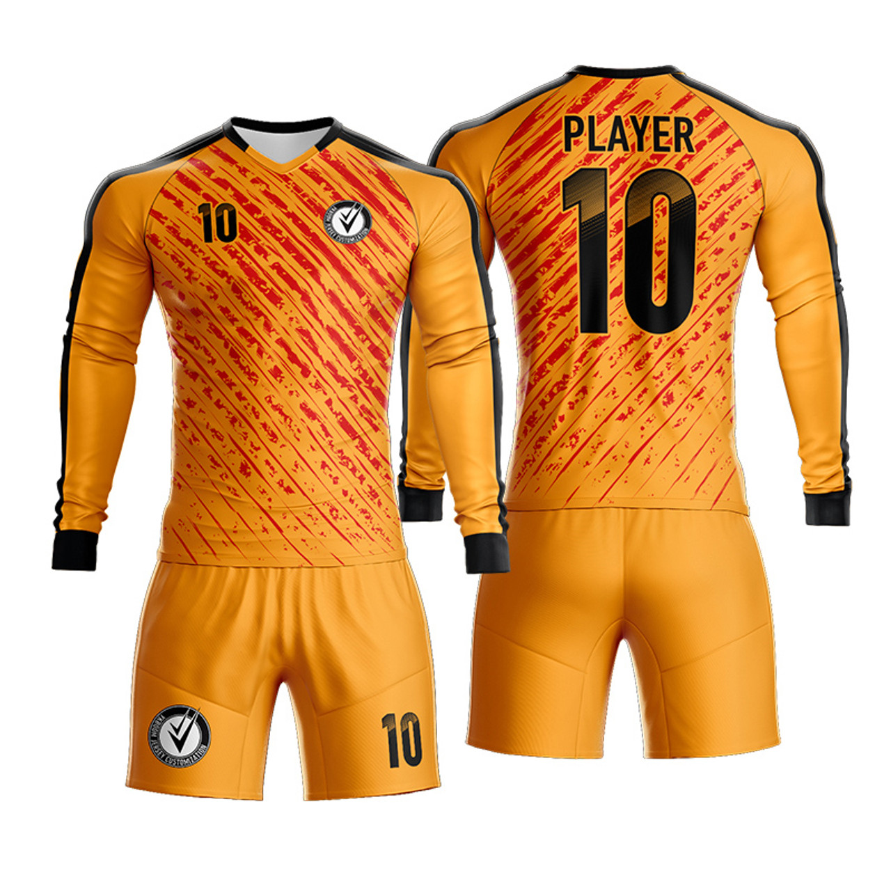 Yellow Thunder Customized Football Team Jersey Design  Customized Football  Jerseys Online India - TheSportStuff