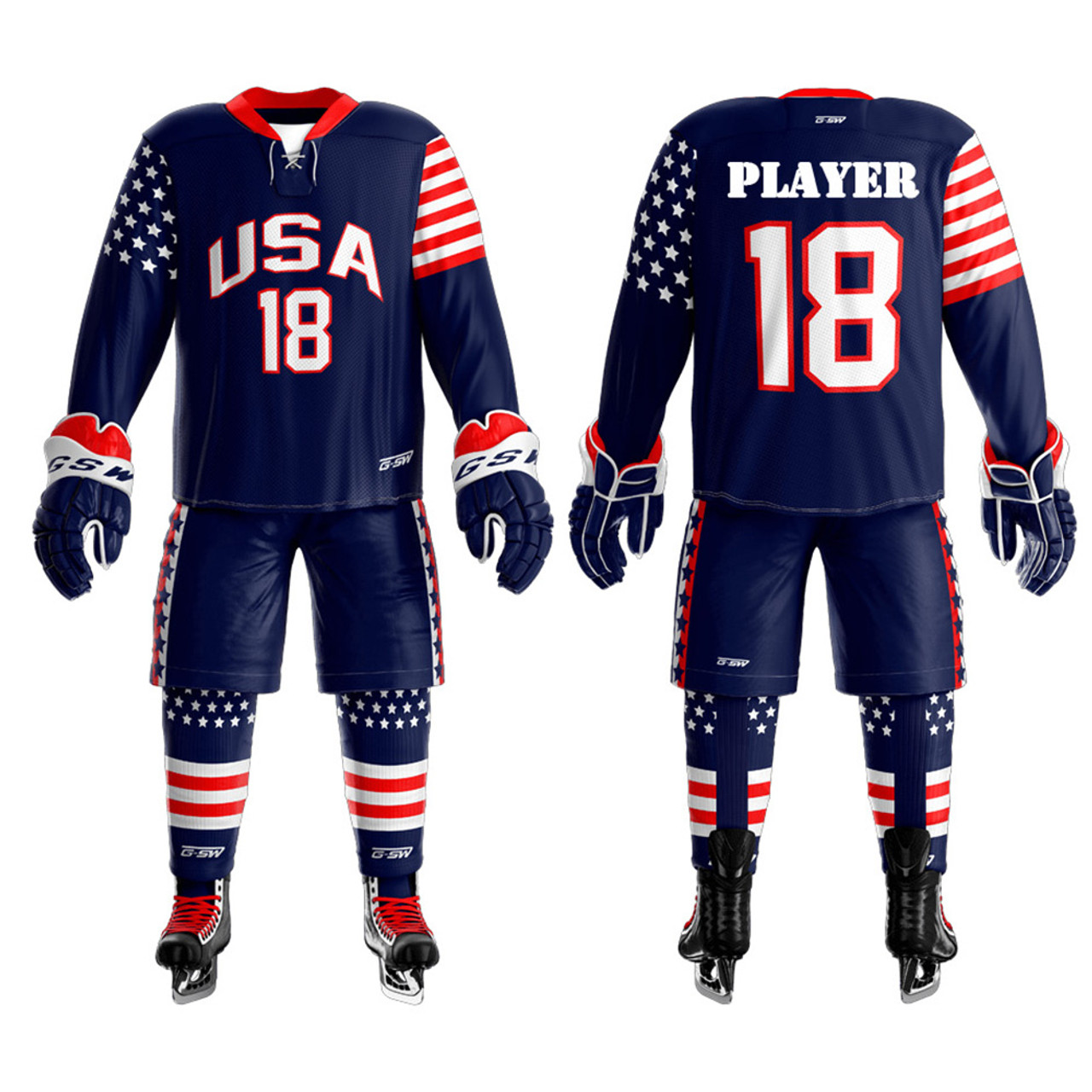 OEM Custom Logo Sublimated Hockey Wear Cheap Sport Team Ice Hockey